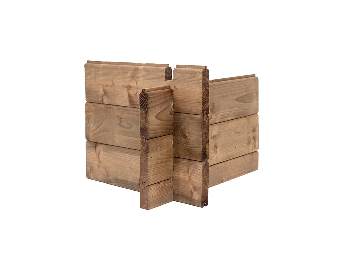 Casetta da giardino in legno - 12m2 - 4x3m - impregnata - 28mm - colore: marrone - DOM677 - ALTANKA