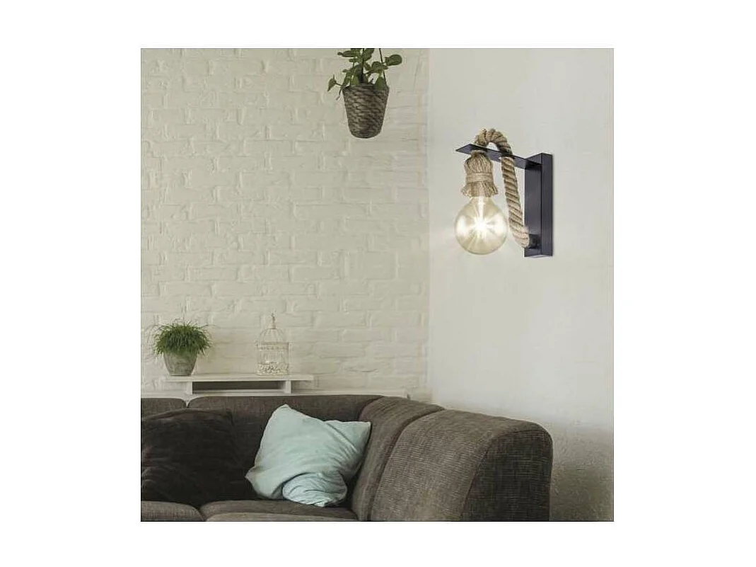 Aplique a pared Poto acabado cuerda 18 cm(alto)5 cm(ancho)18 cm(fondo)