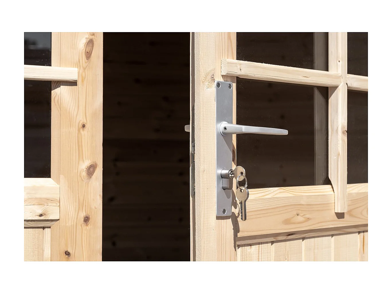 Abri de jardin bois "Alex" - 20.20 m² - 4.80 x 4.00 x 2.39 m - 28 mm