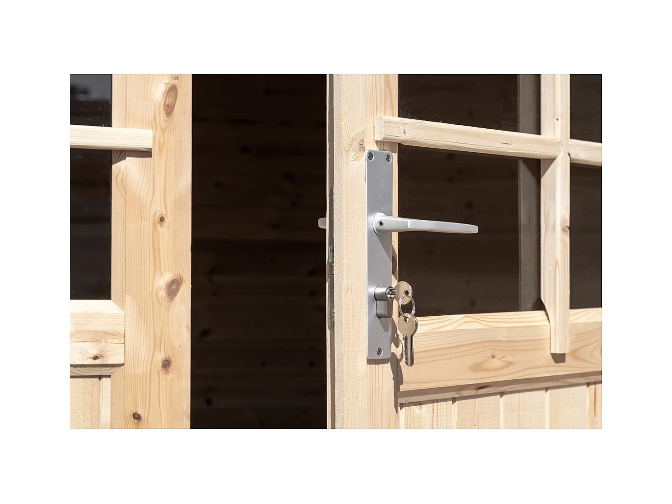 Abri de jardin bois "Alex" - 20.20 m² - 4.80 x 4.00 x 2.39 m - 28 mm