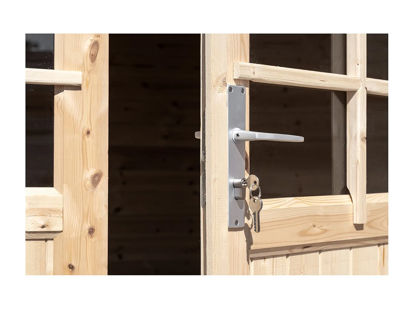 Abri de jardin bois "Alex" - 20.20 m² - 4.80 x 4.00 x 2.39 m - 28 mm