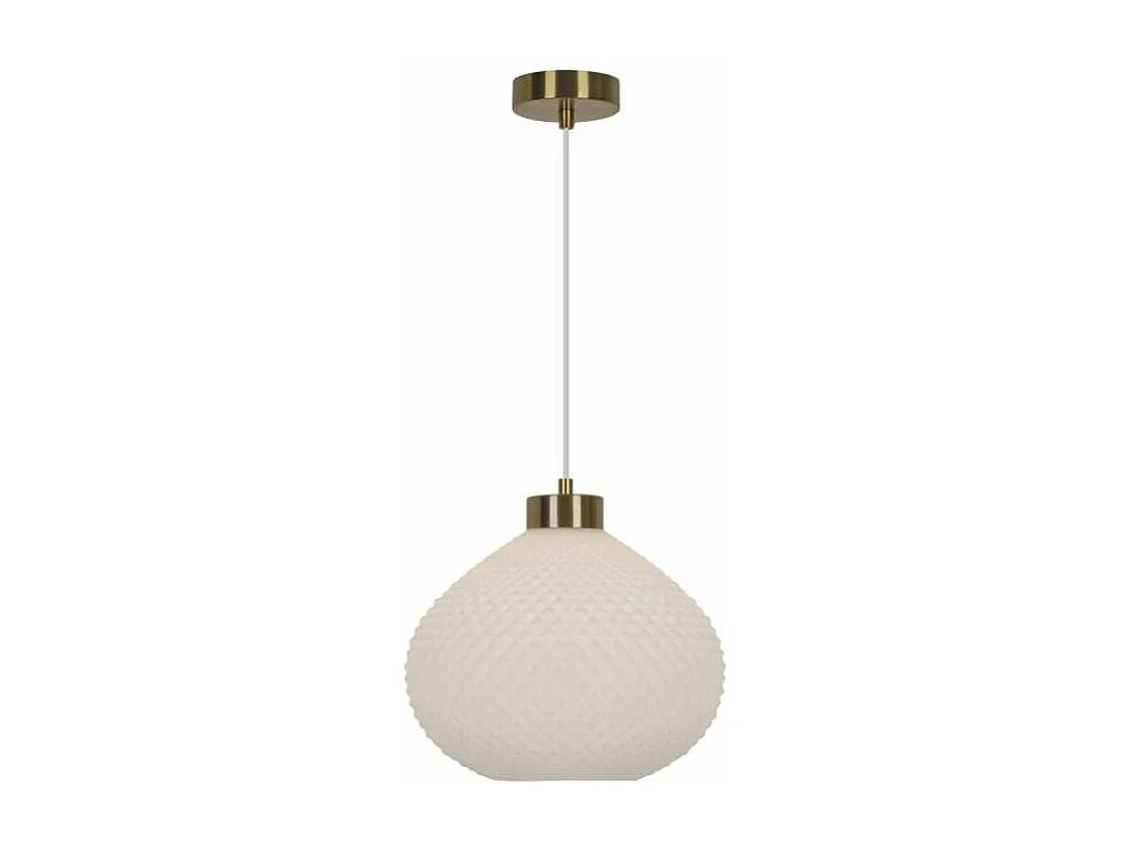 Colgante modelo Flore acabado latón/opal, 31cm(alto) 28cm(ancho) 28cm(fondo.