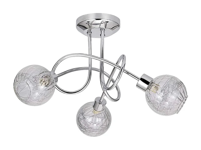 Lampara 3 luces Menta acabado en cromo 28 cm(alto)35 cm(ancho)35 cm(largo)