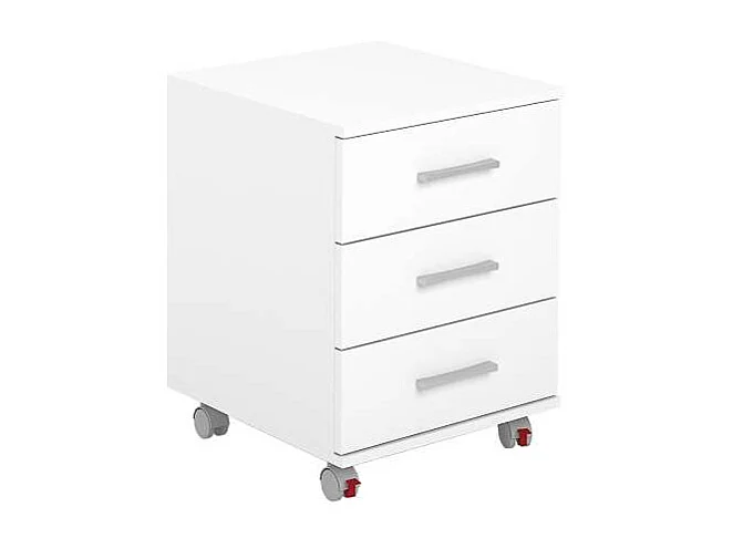 Buck con ruedas acabado blanco 58 cm(alto)45.5 cm(ancho)44 cm(fondo).