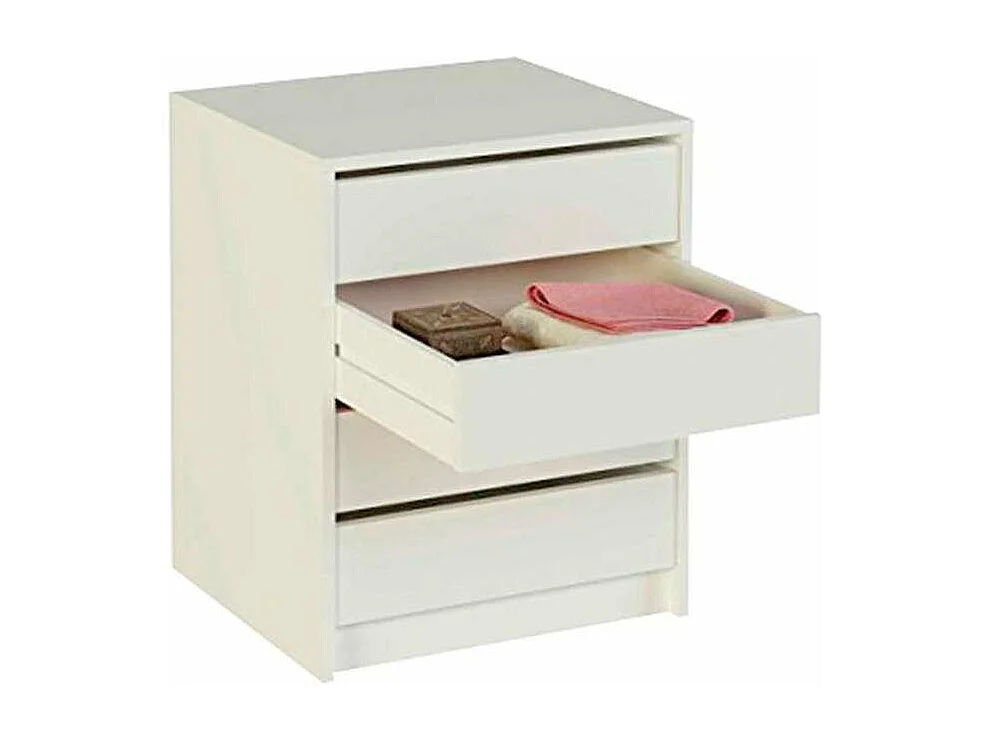 Cajonera Merise en color blanco. 61,4 cm(alto)50 cm(ancho)44 cm(largo)