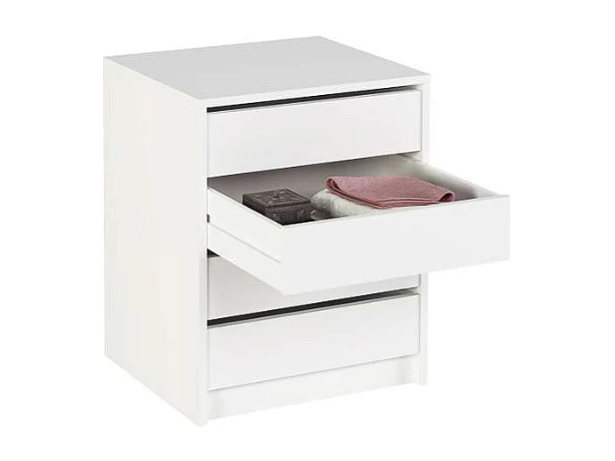 Cajonera Merise en color blanco. 61,4 cm(alto)50 cm(ancho)44 cm(largo)