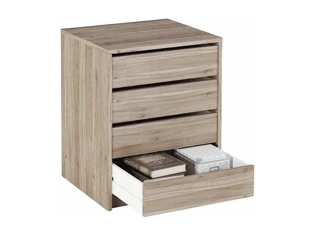 Cajonera Merise en color roble. 61,4 cm(alto)50 cm(ancho)44 cm(largo)