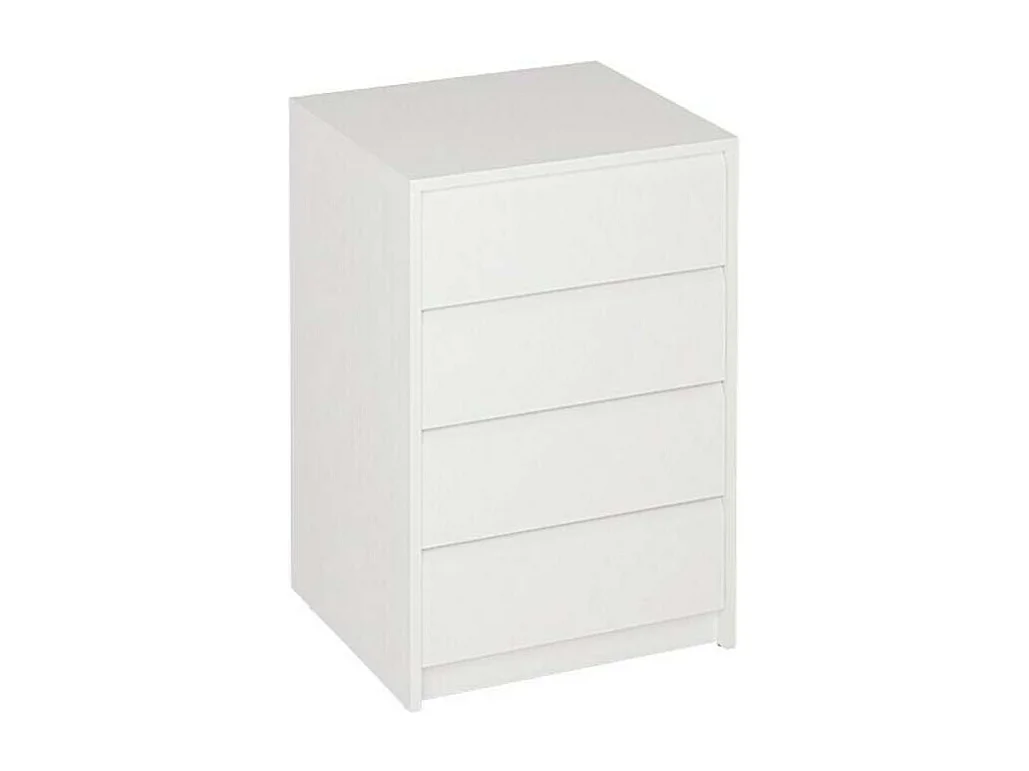 Cajonera Madrid de 50 cm con 4 cajones en blanco. 73,4 cm(alto)50 cm(ancho)45 cm(fondo)