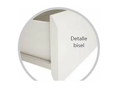 Cajonera Madrid de 50 cm con 4 cajones en blanco. 73,4 cm(alto)50 cm(ancho)45 cm(fondo)