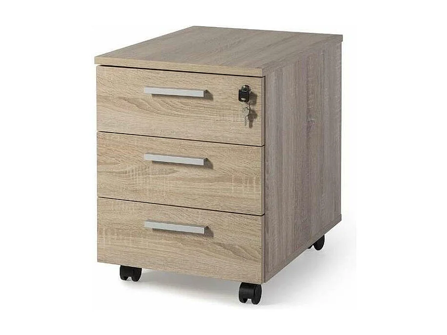 Cajonera buck 3 cajones acabado olmo claro, 58 cm(alto)42.5 cm(ancho)60 cm(fondo)