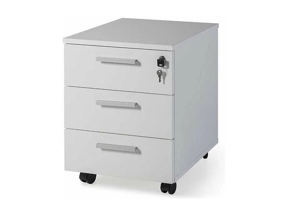 Cajonera buck 3 cajones acabado blanco, 58 cm(alto)42.5 cm(ancho)60 cm(fondo)