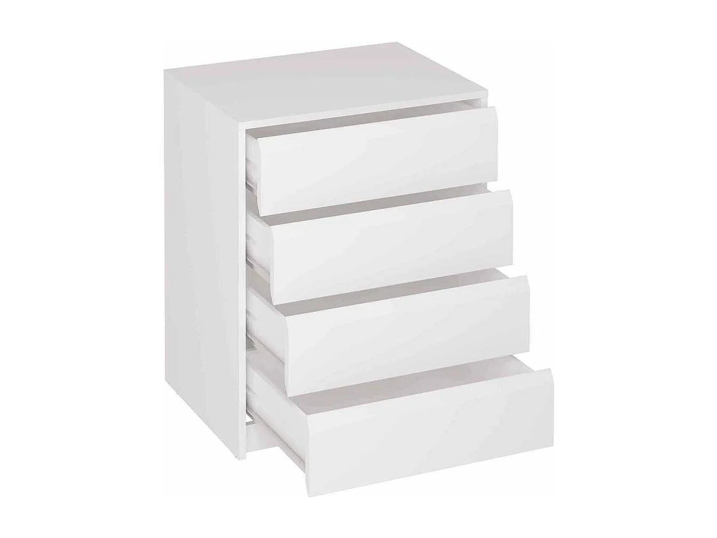 Cajonera Madrid en blanco. 73,4 cm(alto)60 cm(ancho)45 cm(fondo)