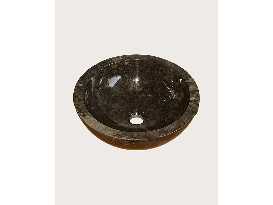 Dune - Vasque à poser en marbre noir