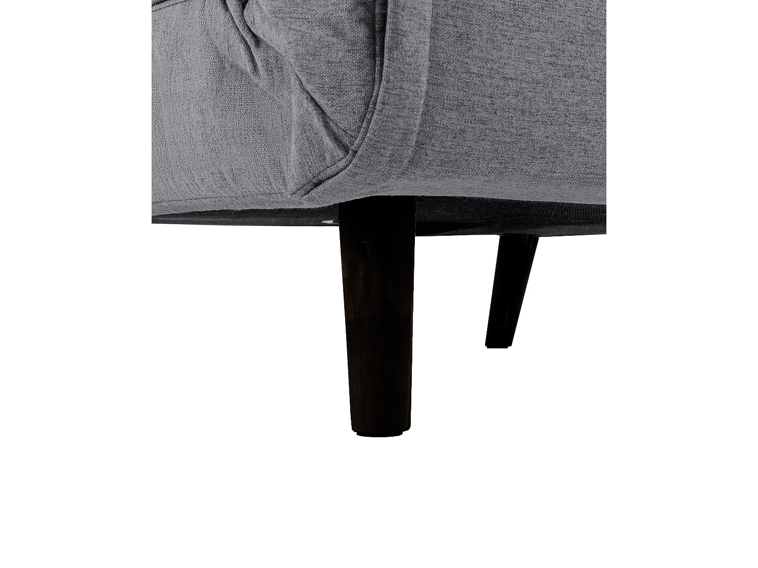 Sofá cama de 82x95x81-192 cm de 1 plaza con 4 patas de madera en color gris Pegaso