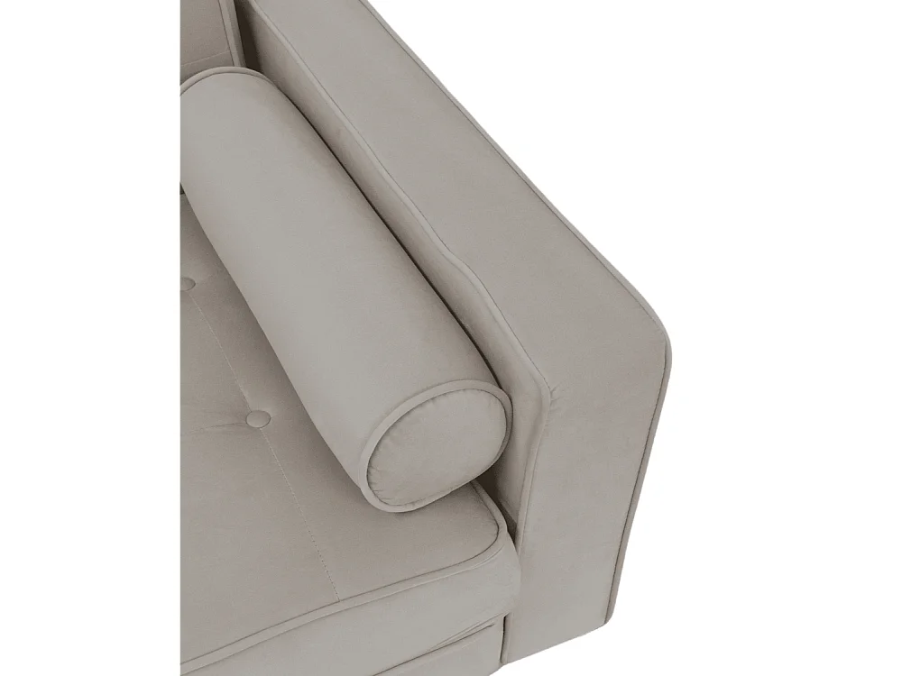 Sofá cama de 3 plazas de 100x210x89 cm de terciopelo en color verde y patas en roble Green