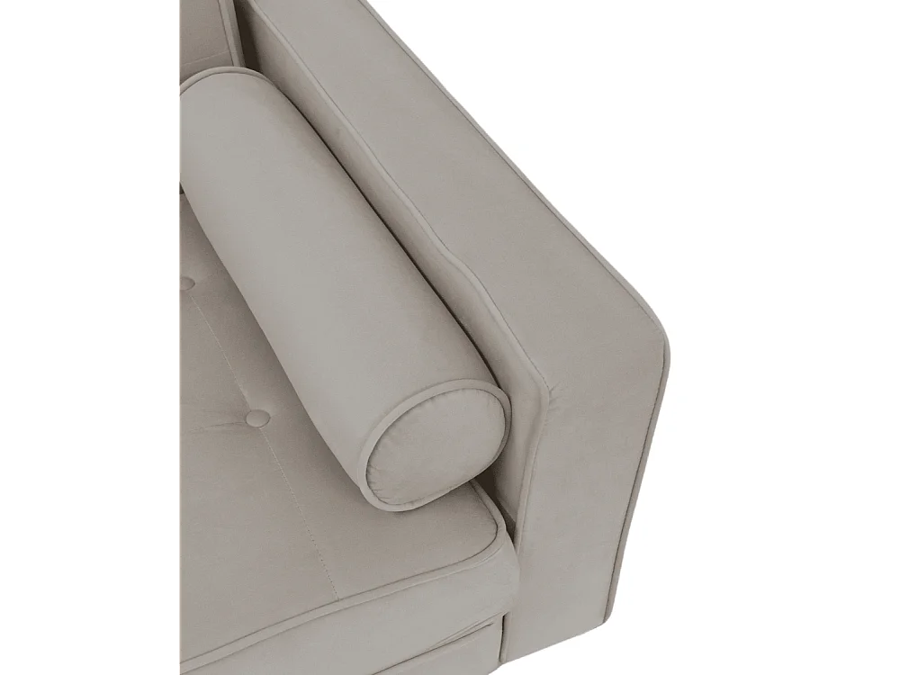 Sofá cama de 3 plazas de 100x210x89 cm de terciopelo en color verde y patas en roble Green