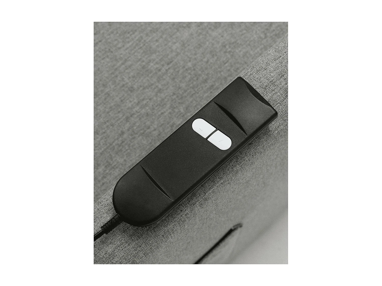 Butaca reclinable eléctrica de 101x85x65 cm de tela antimanchas en color gris Luna