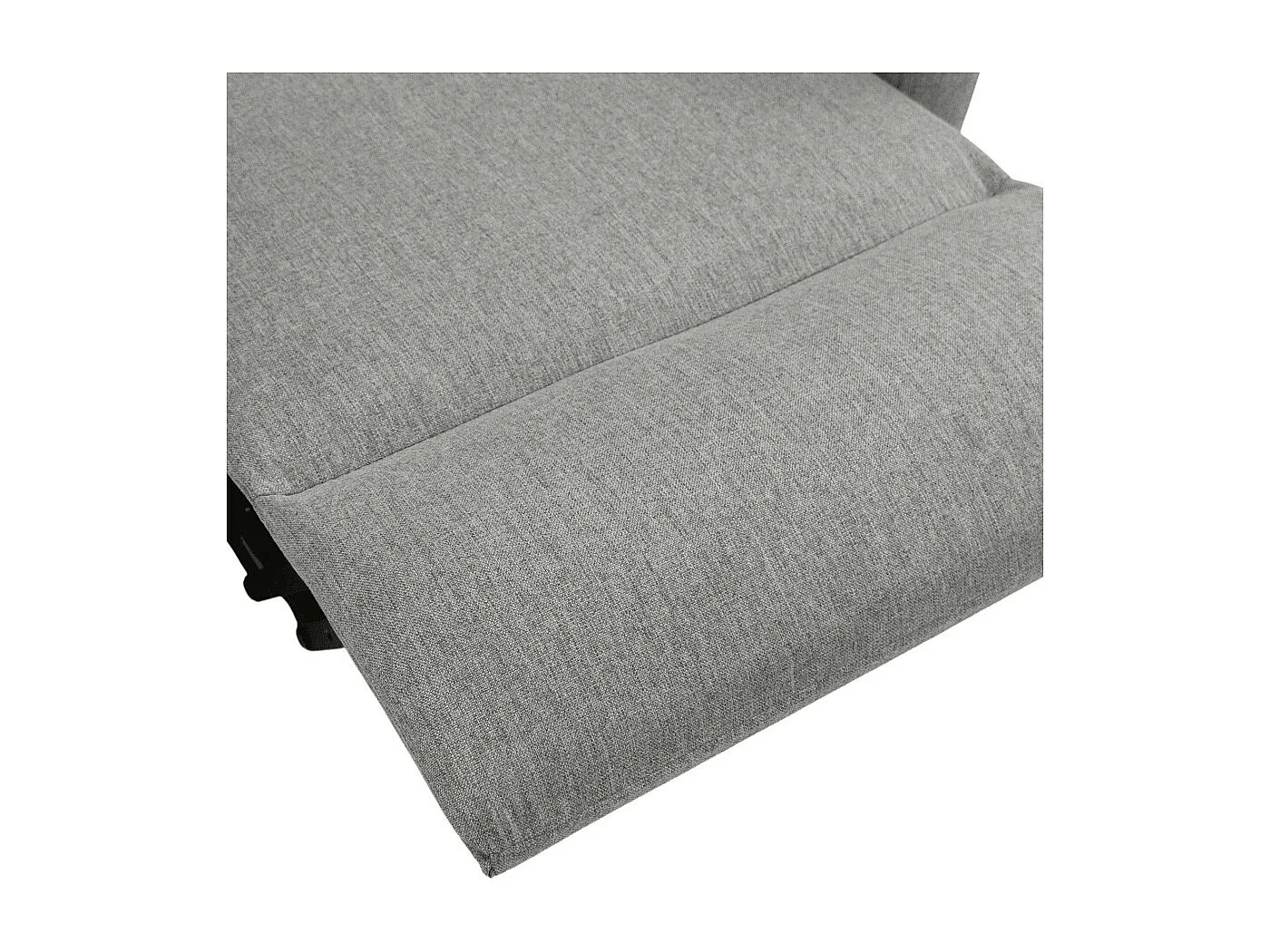 Butaca reclinable eléctrica de 101x85x65 cm de tela antimanchas en color gris Luna