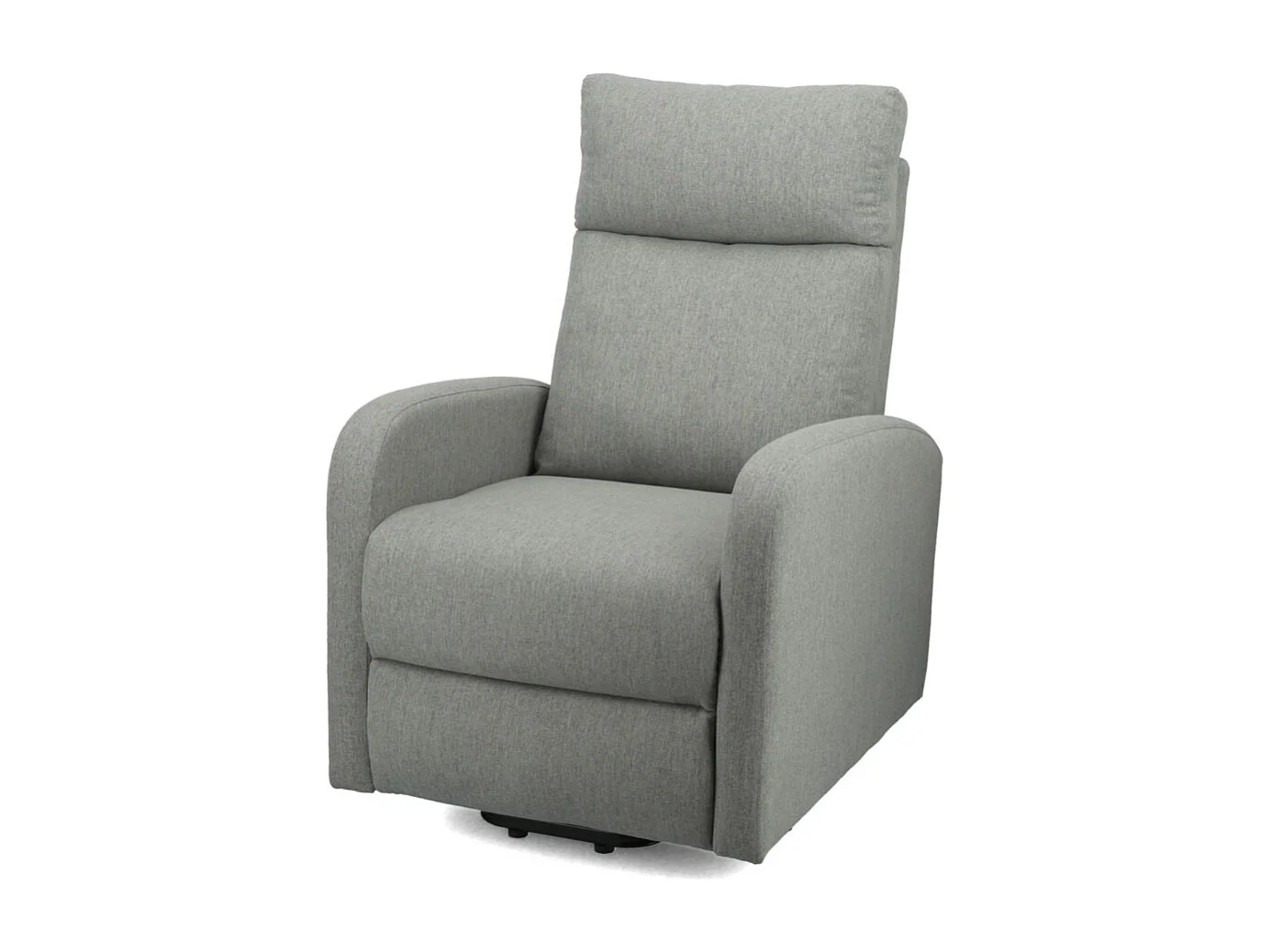 Butaca eléctrica de 101x65x85 cm de tela en color gris y estructura metálica negra Cheltia