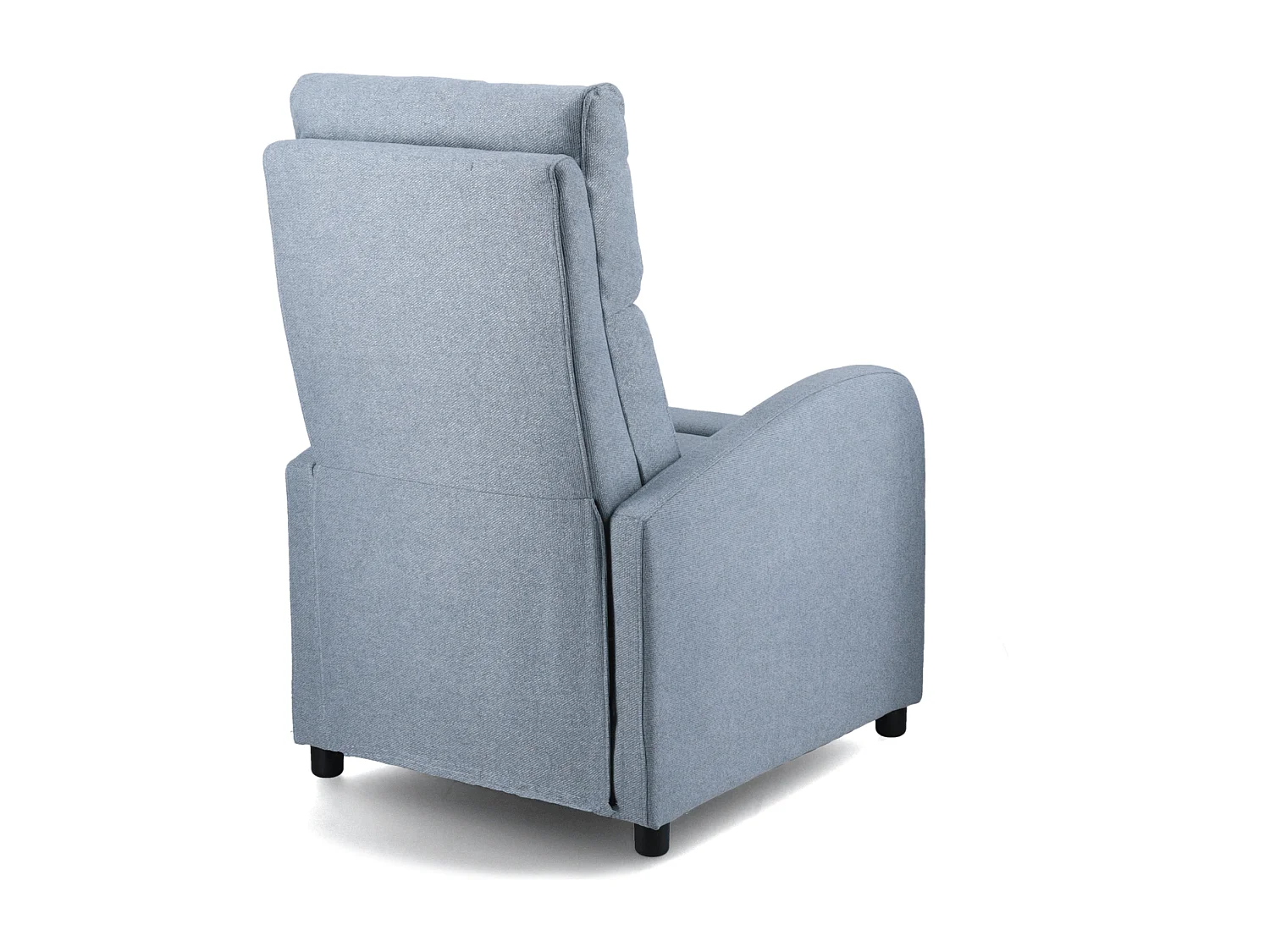 Sillón relax reclinable manual de 100-106x67x78 cm de tela en color gris Nexus