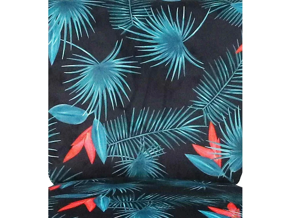 Butaca de salón descalzadora de 75x66x57 cm de tela en color azul y patas doradas Momoa