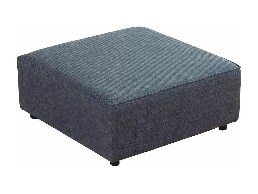 Puff modular chaise longue sofá cama o auxiliar de 90x90x42 cm de tela en gris Craft