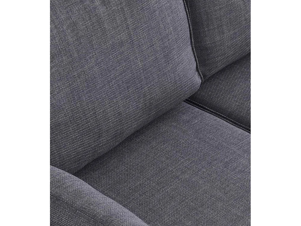 Puff modular chaise longue sofá cama o auxiliar de 90x90x42 cm de tela en gris Craft