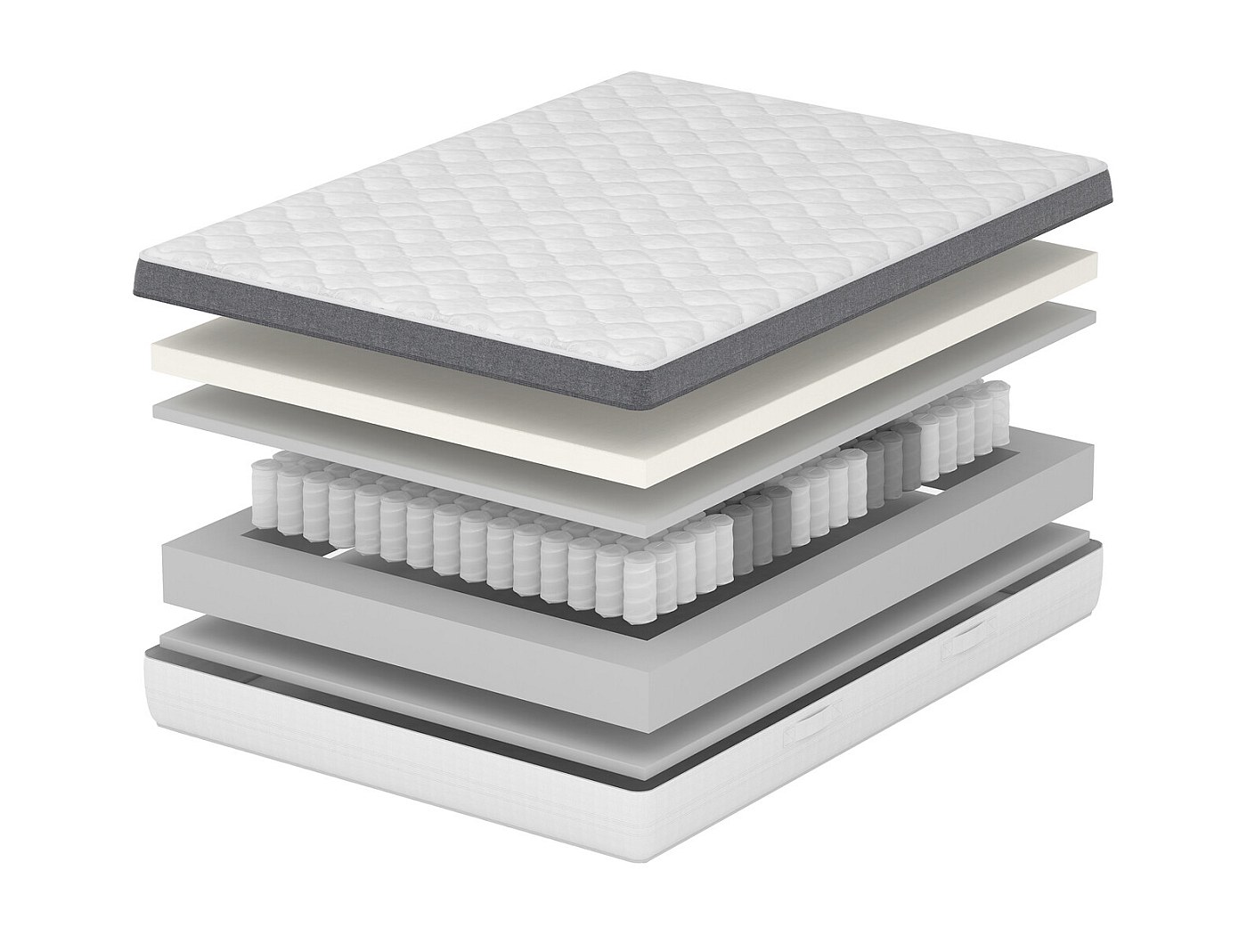Orthopedische matras, 400 onafhankelijke pocketvering, medische matras, comfort 7 zones 1 kussen, 3D-band en natuurlijke vezels, eenpersoonsbed 85 x 190 cm