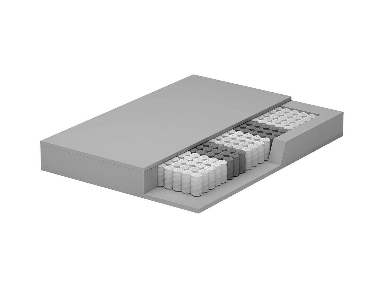 Matelas 800 Ressorts Indépendants Polirelax 7 Zones Air Touch 120x200x23