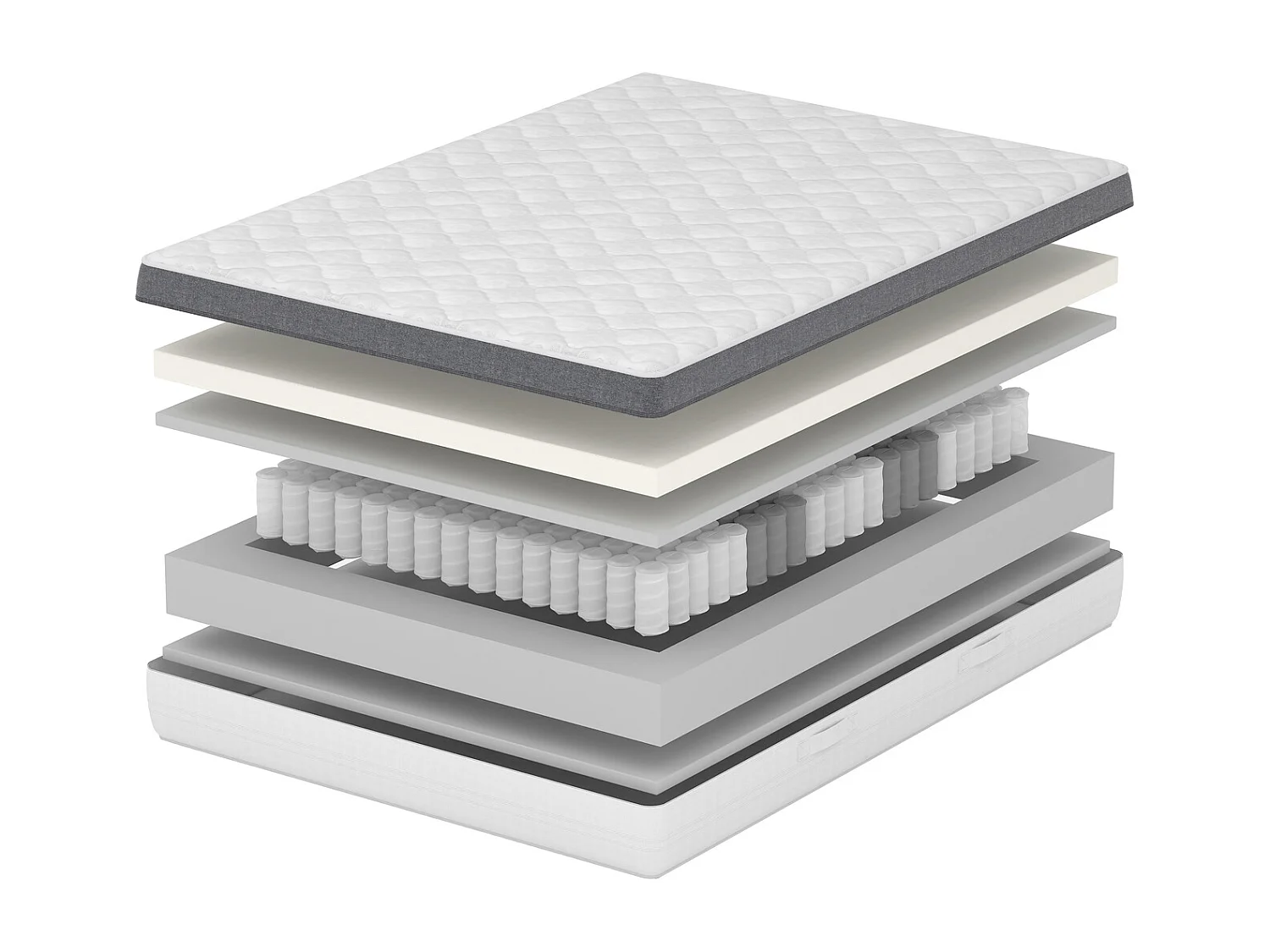 Matratze 800 Unabhängige Taschenfedern Polirelax 7 Zonen Air Touch 140x200x23