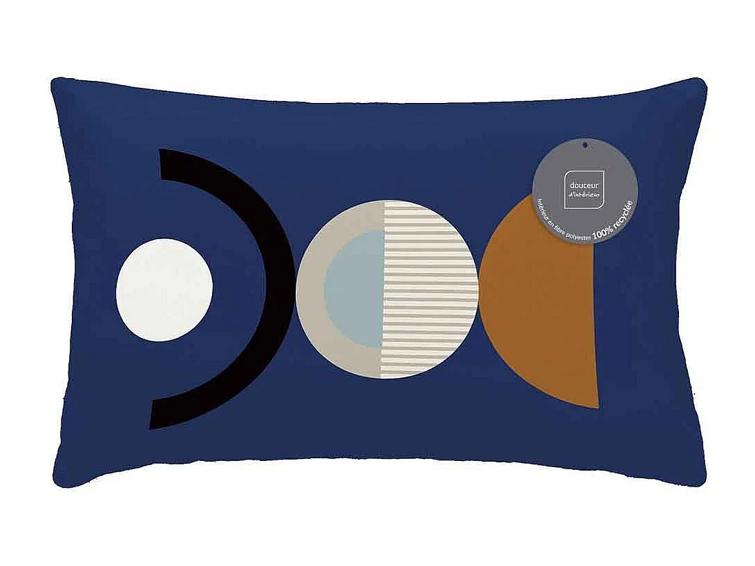Coussin Déco "Neoline" 30x50cm Bleu