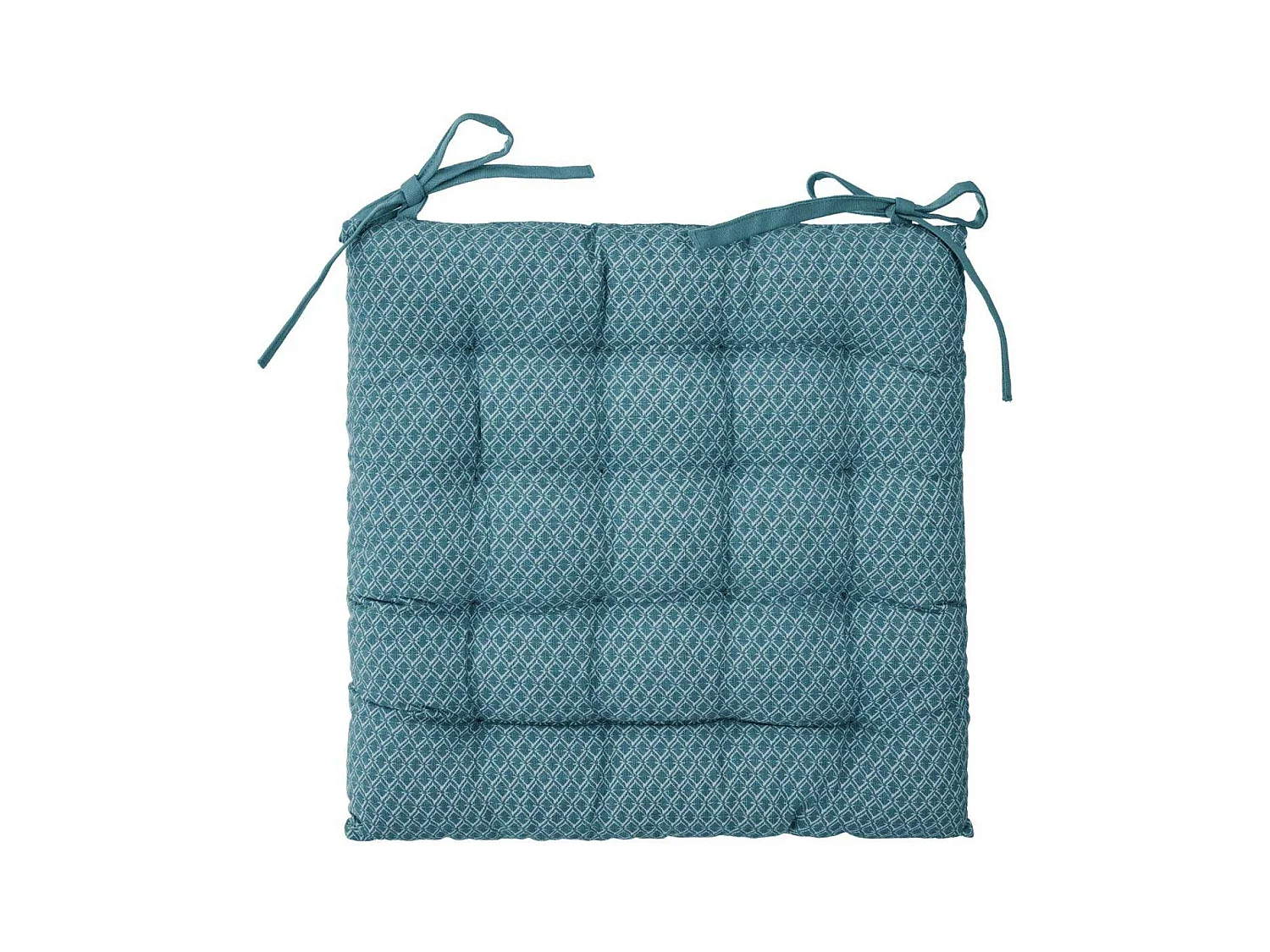 Galette de Chaise "Otto" 38x38cm Bleu Canard