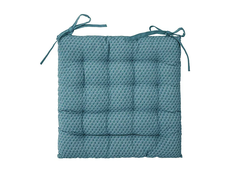 Sitzkissen mit Druckmuster und Polsterung zum Binden 38 x 38 cm