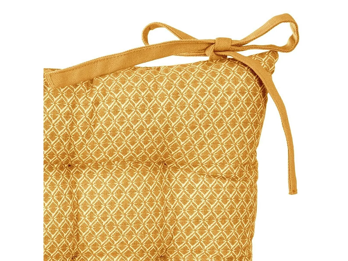 Galette de Chaise "Otto" 38x38cm Ocre