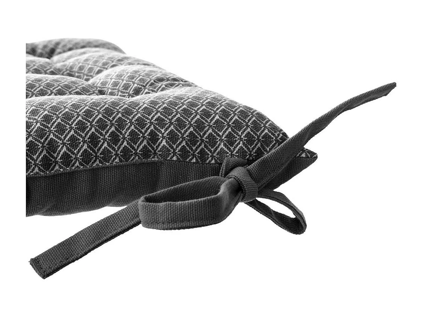 Galette de Chaise "Otto" 38x38cm Gris