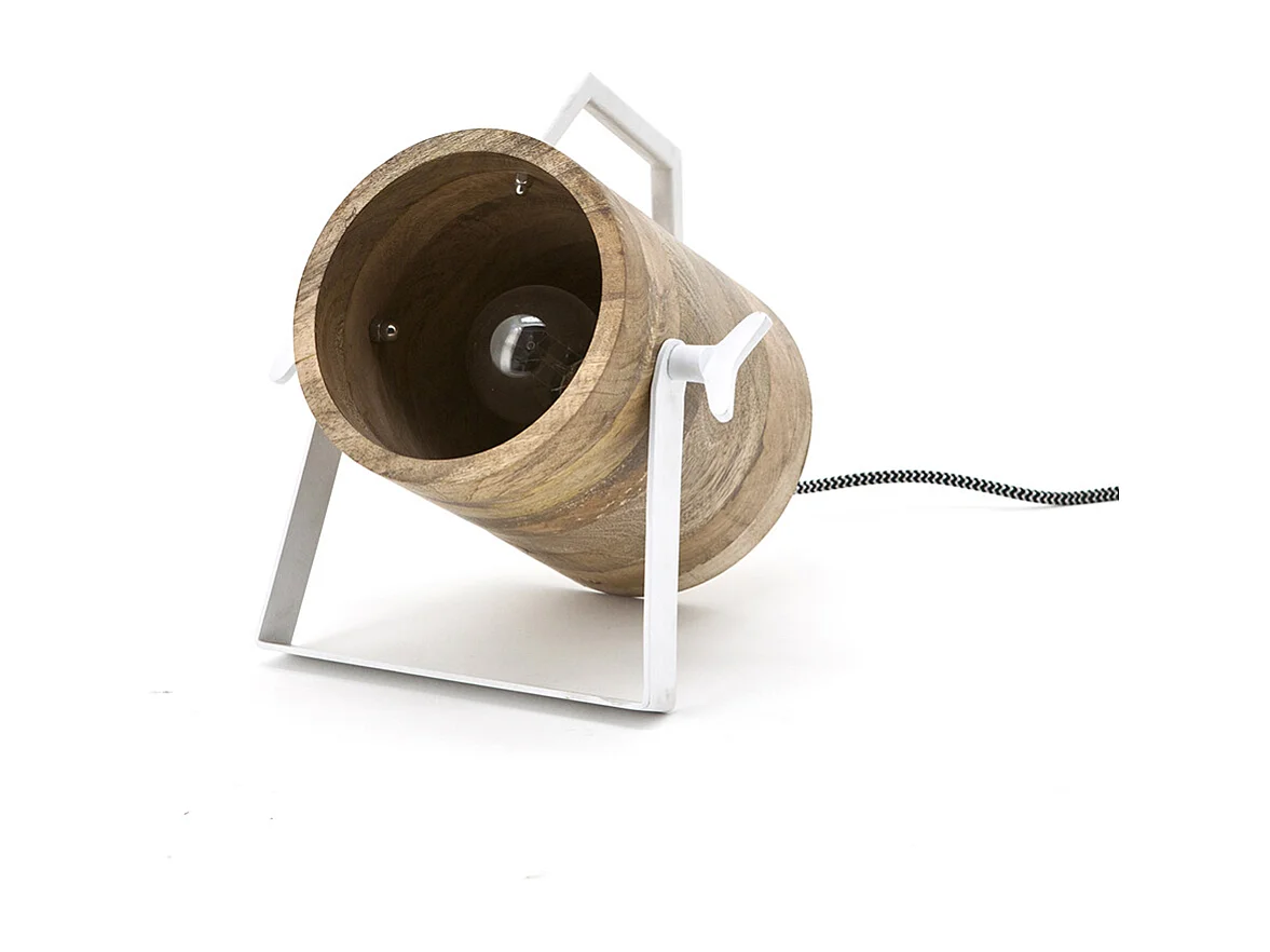 Lampe à poser Furnilux Scotty - Marron - Design moderne