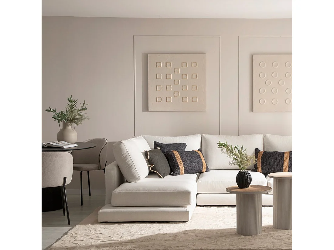 Cojín de Fibra natural Negro 40 x 60- Nomad