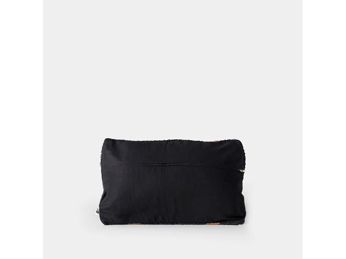 Cojín de Fibra natural Negro 40 x 60- Nomad