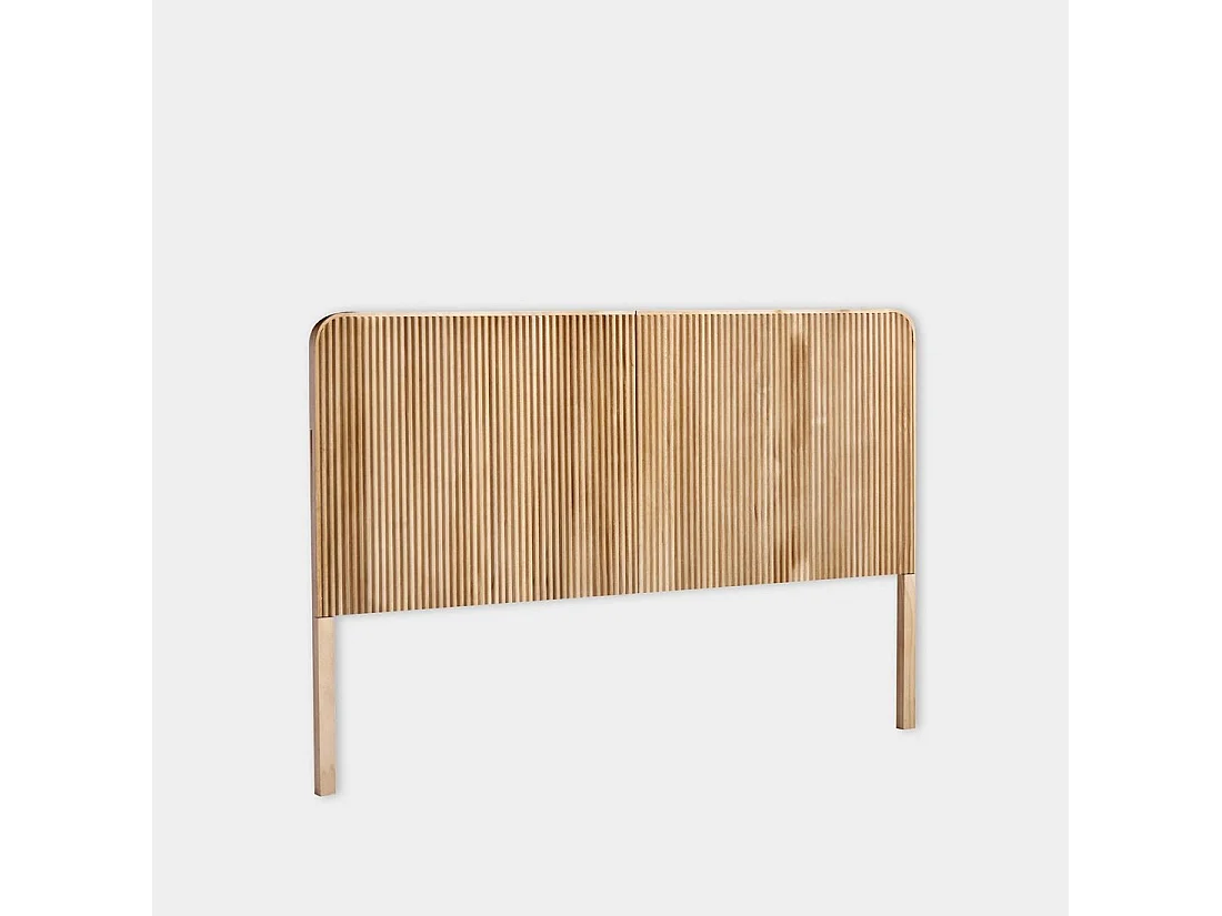 Tête de lit double en bois naturel 164x108 cm-Onni