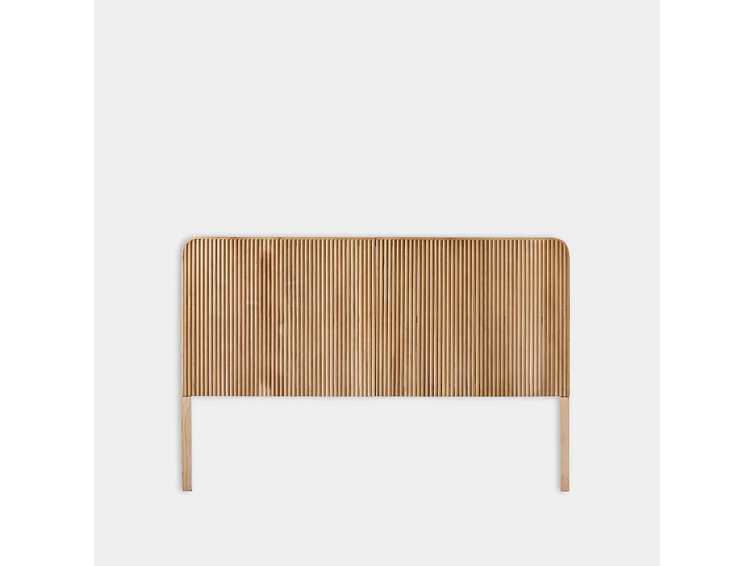 Tête de lit double en bois naturel 164x108 cm-Onni