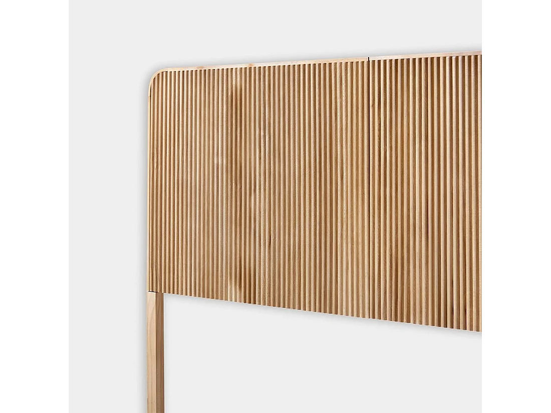 Tête de lit double en bois naturel 164x108 cm-Onni