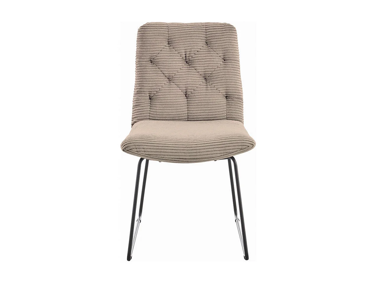 Gestoffeerde stoel - Taupe Koord - NEW CHARME