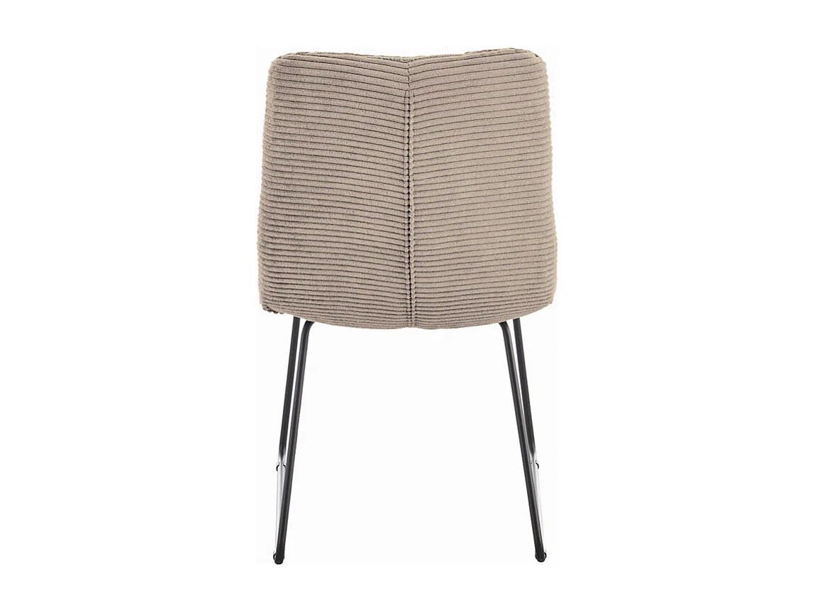 Gestoffeerde stoel - Taupe Koord - NEW CHARME