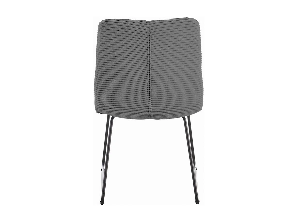 Sedia imbottita - Grigio Velluto a coste - NEW CHARME