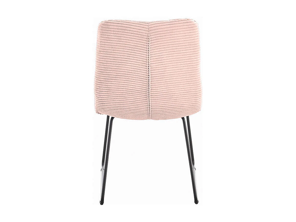 Gestoffeerde stoel - Roze Koord - NEW CHARME