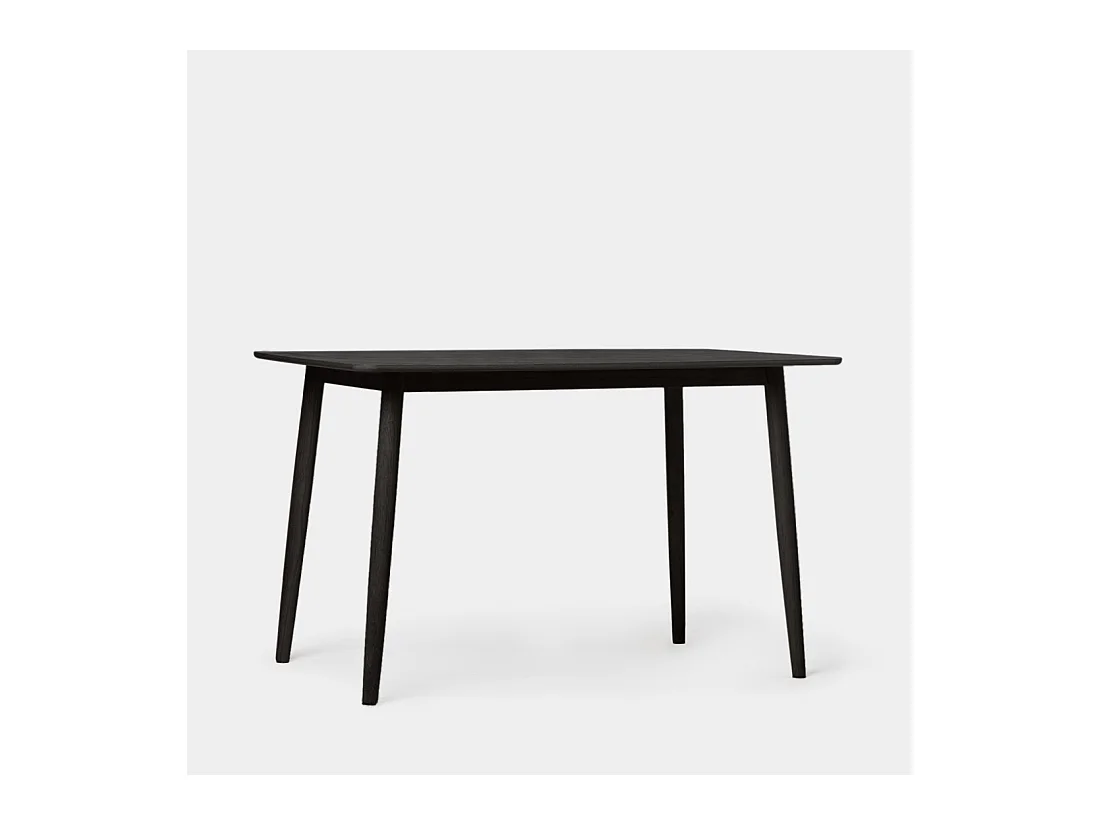 Table fixe en bois noir 120x75 cm-Ada