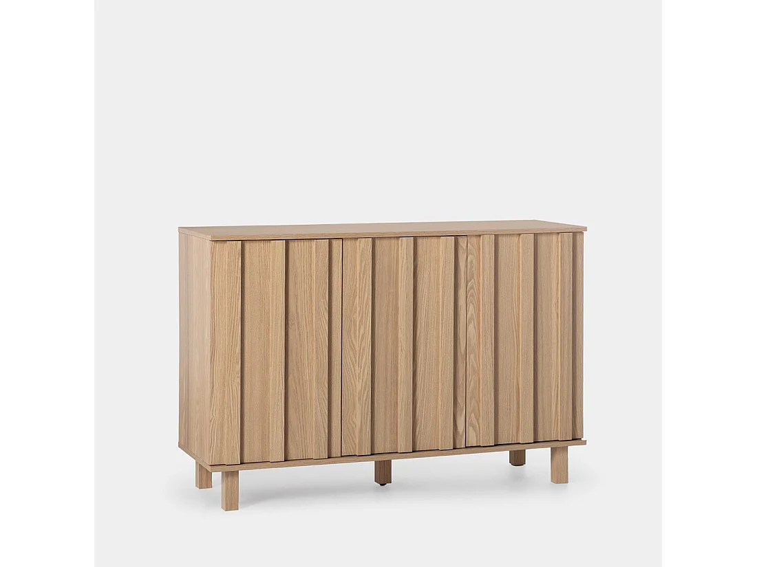 Buffet bas en bois naturel 120x80 cm-Otto