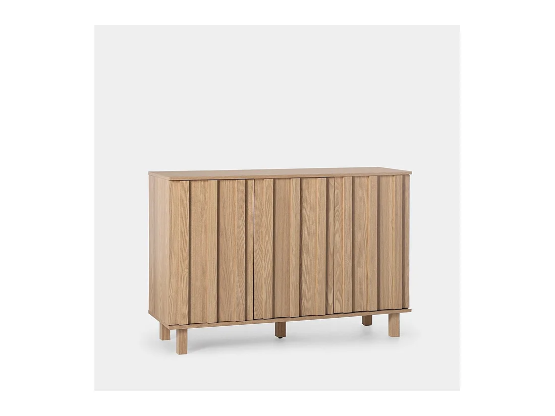 Buffet bas en bois naturel 120x80 cm-Otto