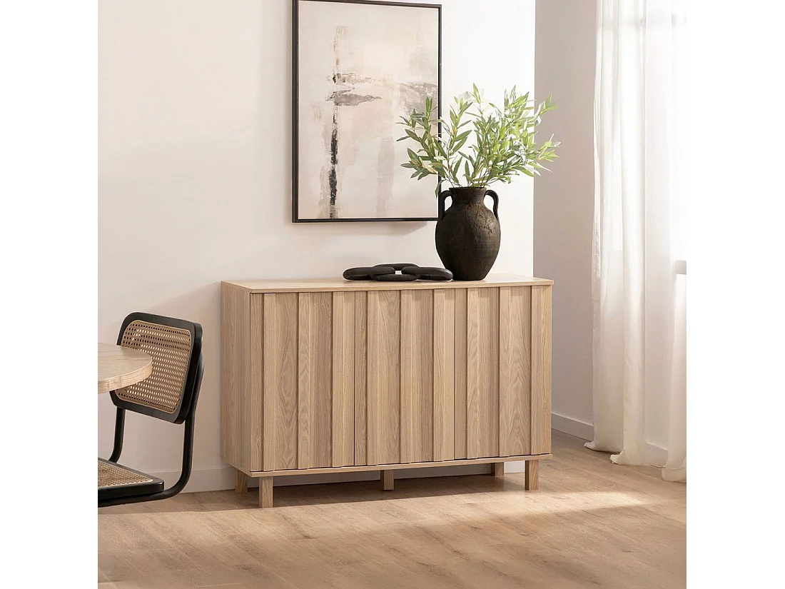Buffet en bois naturel 120x80 cm-Otto