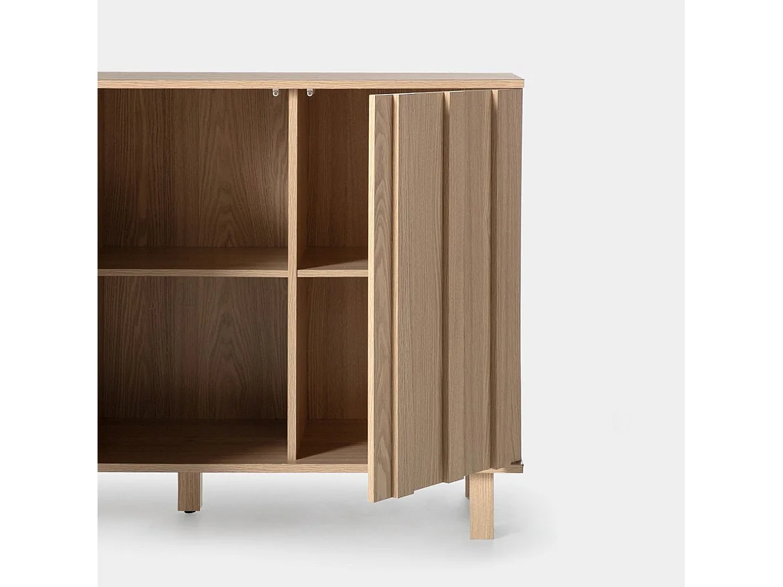 Buffet en bois naturel 120x80 cm-Otto